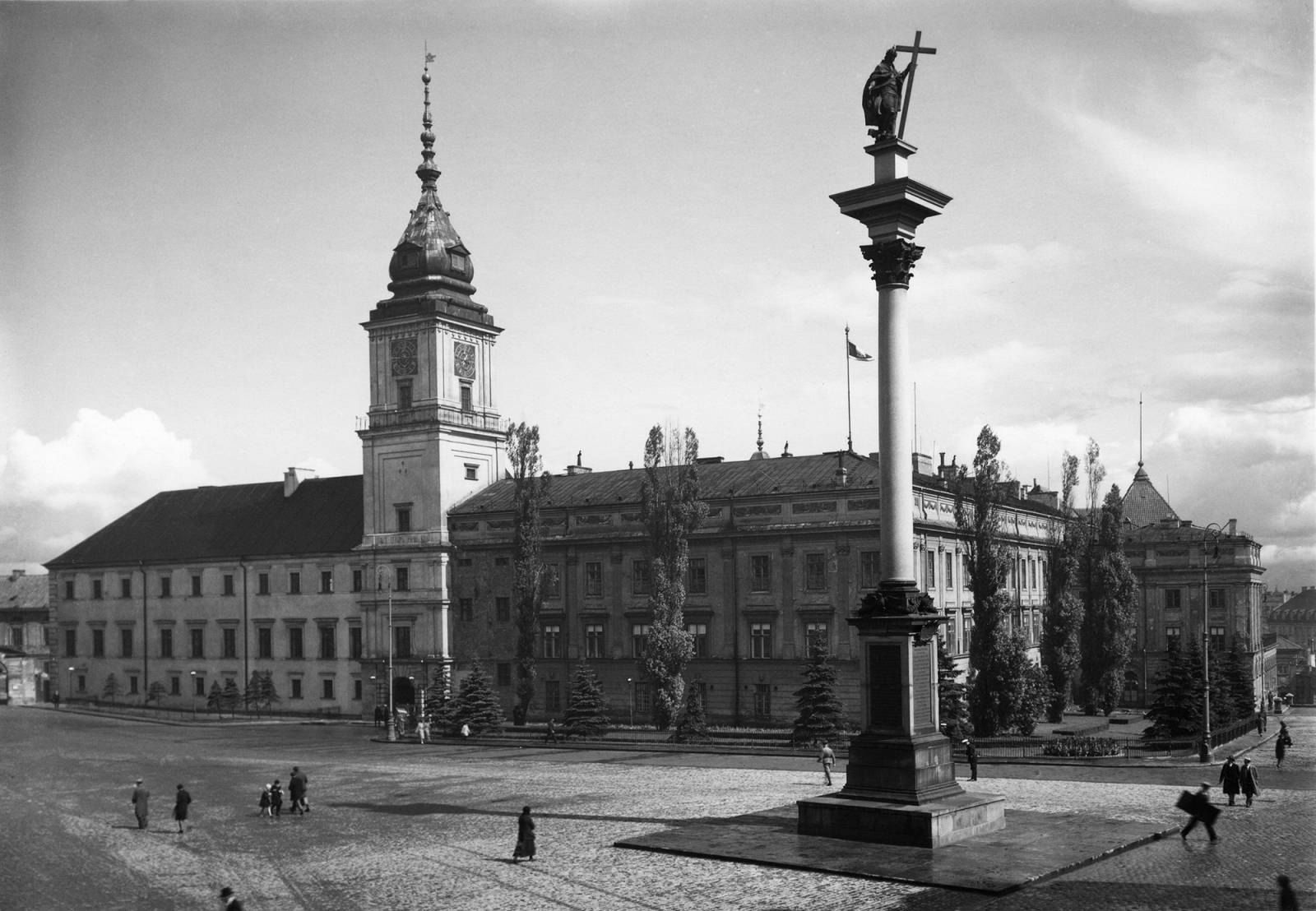 Warszawa plac Zamkowy 1931 rok (Fot. archiwum FOTONOVA/East News)