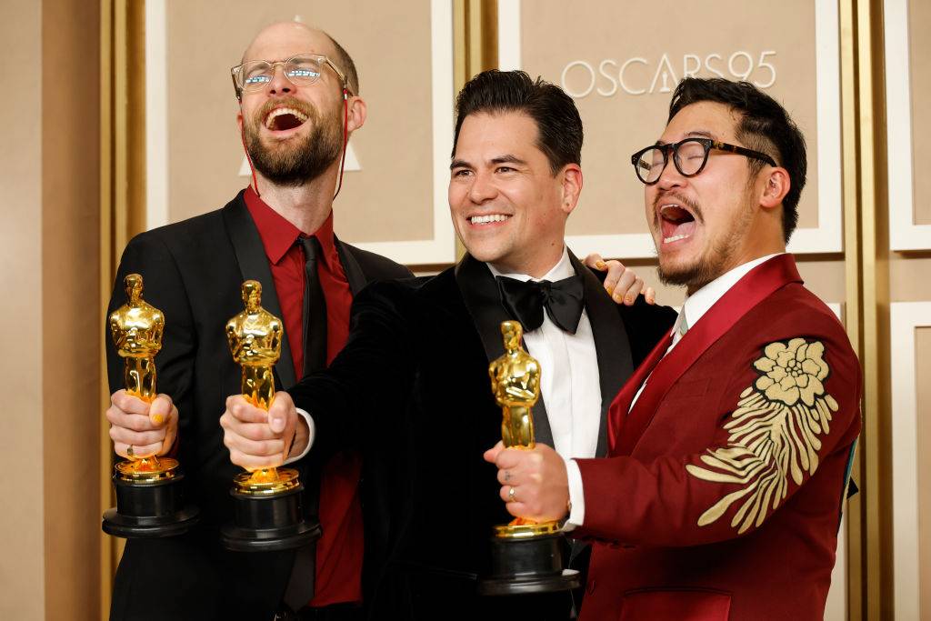 Daniel Scheinert, Jonathan Wang i Daniel Kwanl, Fot. Getty Images