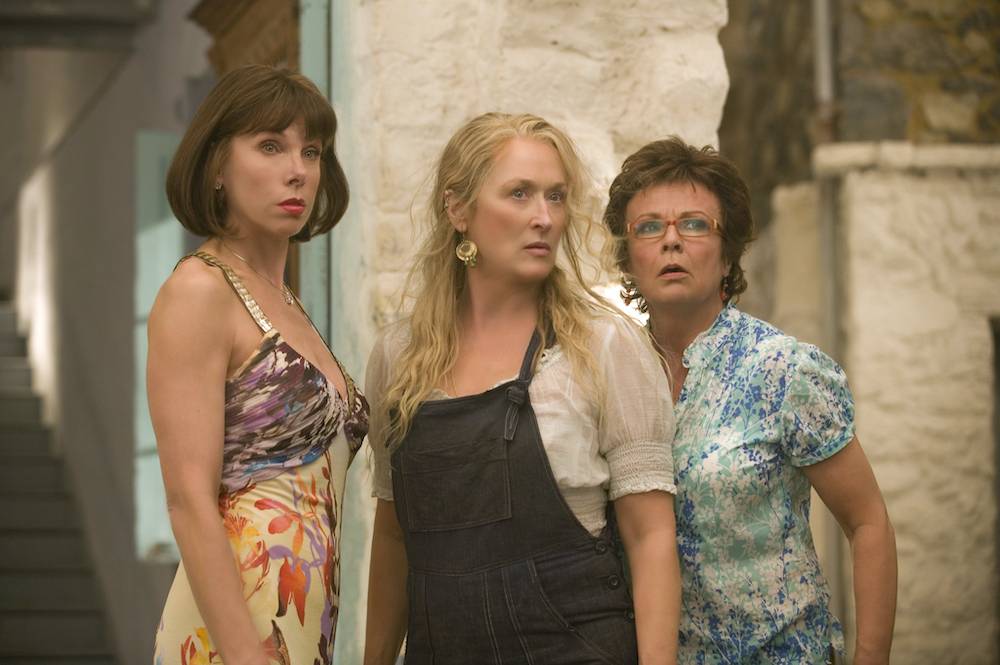 Christine Baranski, Meryl Streep i Julia Walters w „Mamma Mia” (Fot. materiały prasowe)