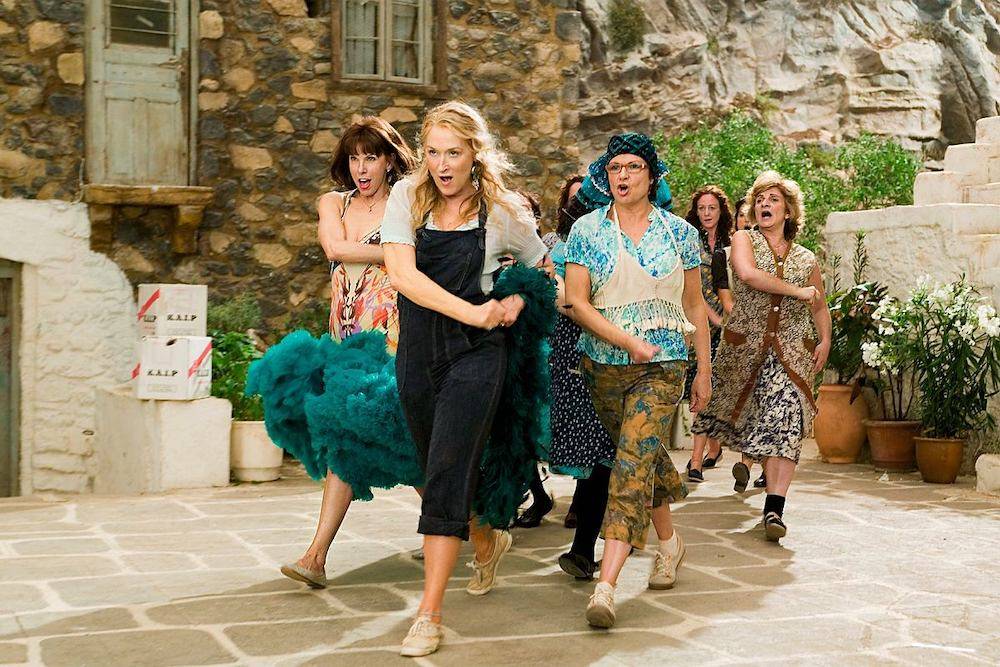 Christine Baranski, Meryl Streep i Julia Walters w „Mamma Mia” (Fot. materiały prasowe)