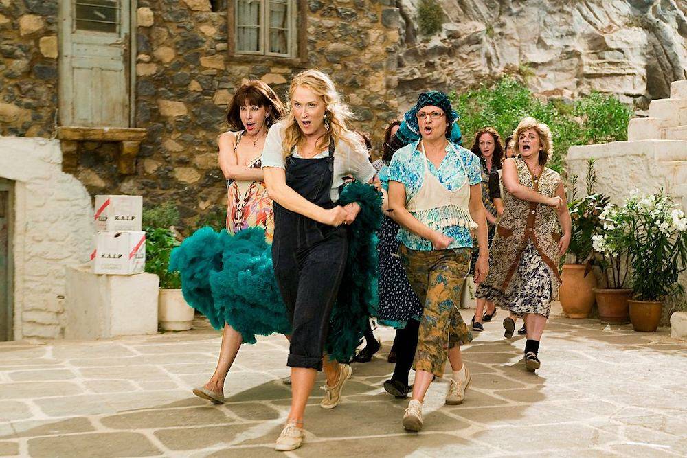 Christine Baranski, Meryl Streep i Julia Walters w „Mamma Mia” (Fot. materiały prasowe)