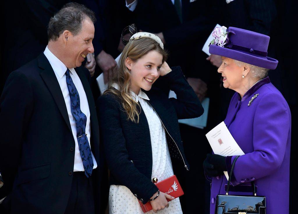 David Armstrong-Jones, Margarita Armstrong-Jones oraz  Elżbieta II, 2017, Fot. Getty Images