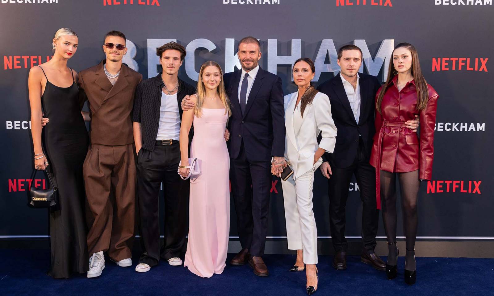 Rodzina Beckhamów na premierze serialu Beckham