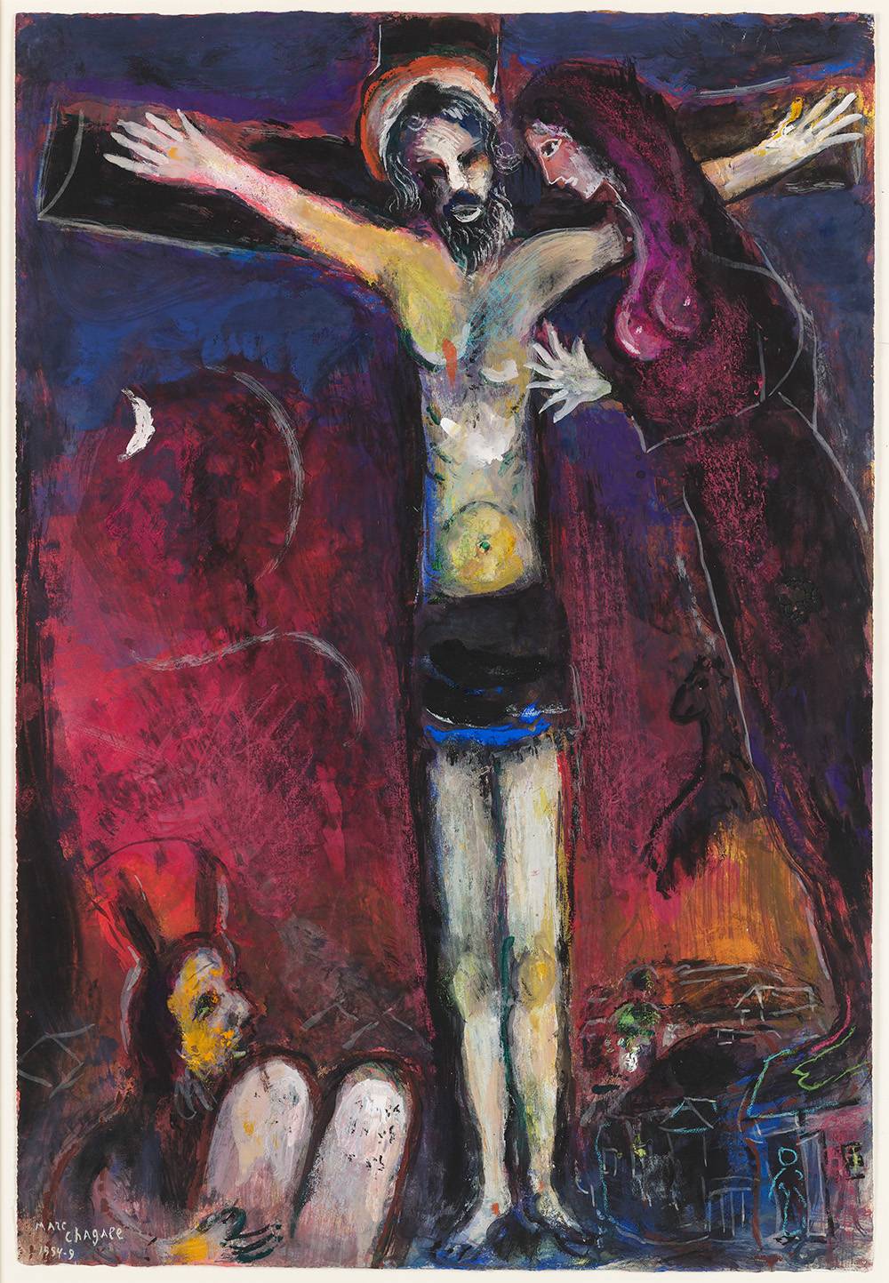 Marc Chagall (1887–1985) Ukrzyżowanie, Muzeum Narodowe w Warszawie, fot. Igor Oleś / Muzeum Narodowe w Warszawie