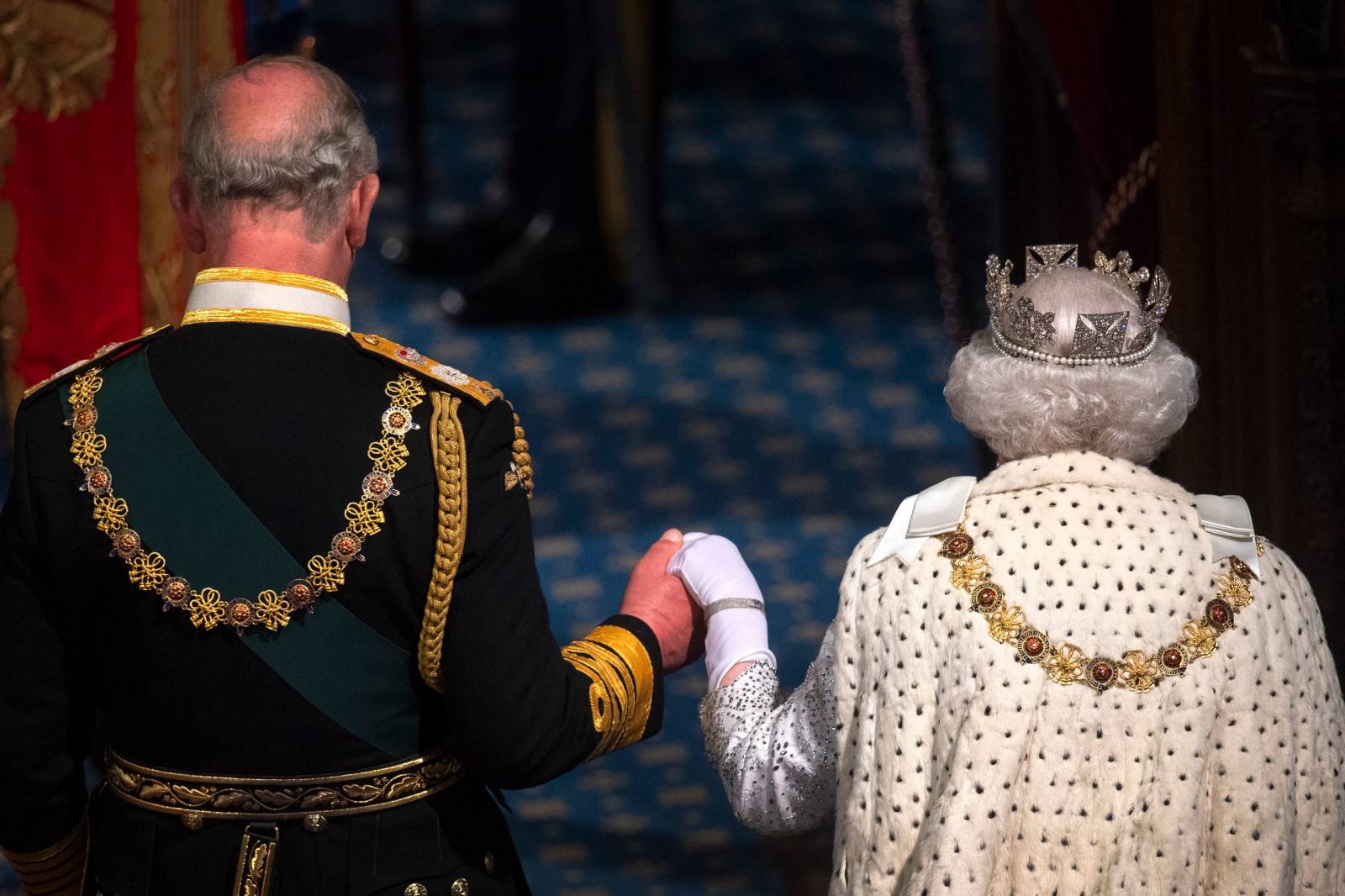 Królowa Elżbieta II i książę Karol w 2019 roku (Fot. Getty Images)