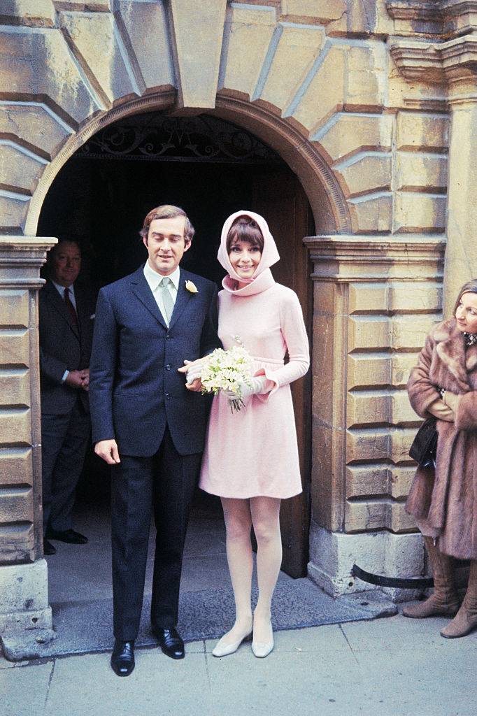 Audrey Hepburn z drugim mężem, włoskim psychiatrą Andreą Dottim, Fot. Getty Images