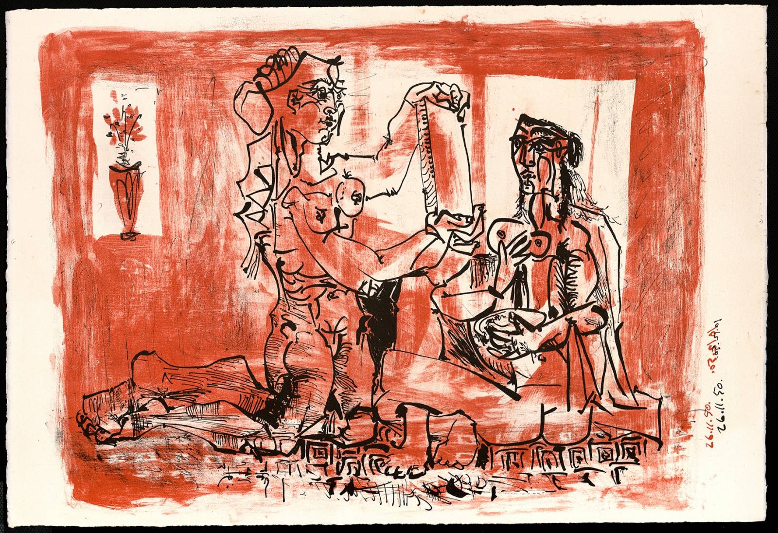 Pablo Picasso, Brodaty mężczyzna w koronie z winorośli, 1962 (Museo Casa Natal Picasso, Málaga, © Succession Picasso 2023)