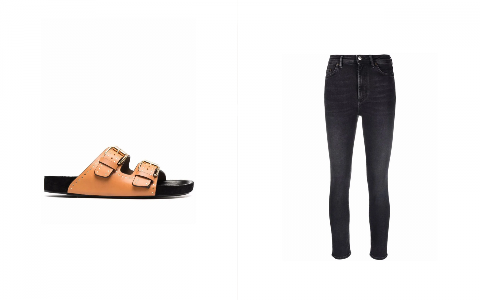 Jeansy skinny świetnie wyglądają do birkenstocków