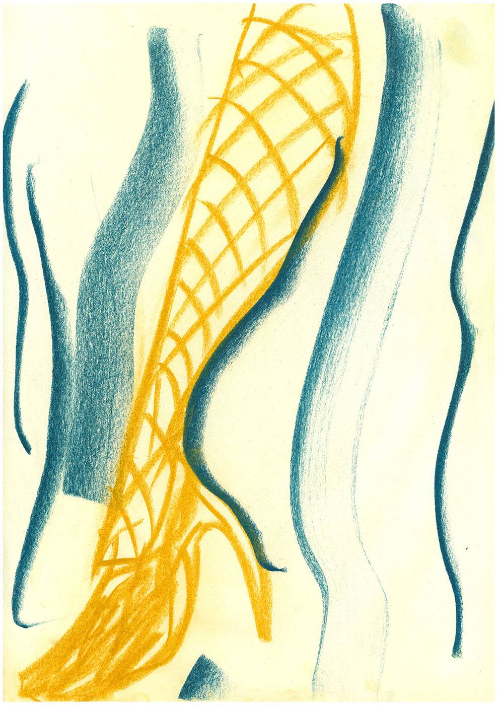 Filipka Rutkowska, „Szpilki na miarę każdej sytuacji”, pastel na papierze, 42 x 30 cm, 2023