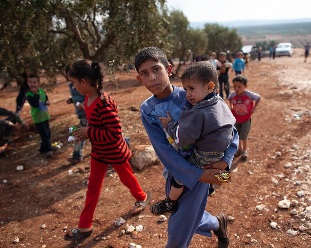 Obóz dla osób uchodźczych w Atimah, Syria, 2012, Fot. Agata Grzybowska