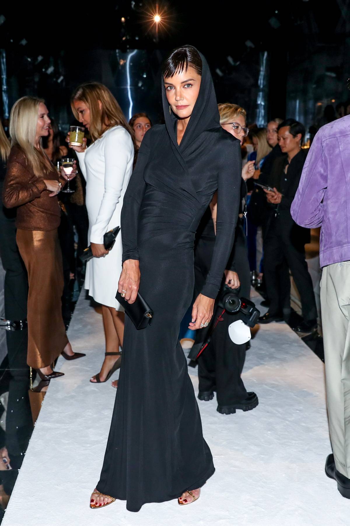 Katie Holmes na pokazie Toma Forda (Fot. BFA, Courtesy of Tom Ford)