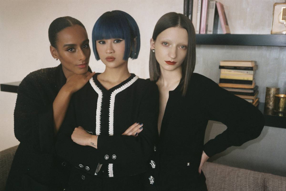 Ammy Drammeh, Valentina Li i Cécile Paravina (Fot. Materiały prasowe Chanel)