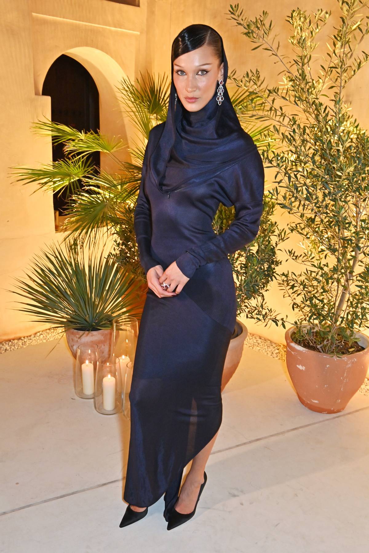 Bella Hadid w Katarze (Fot. Getty Images)