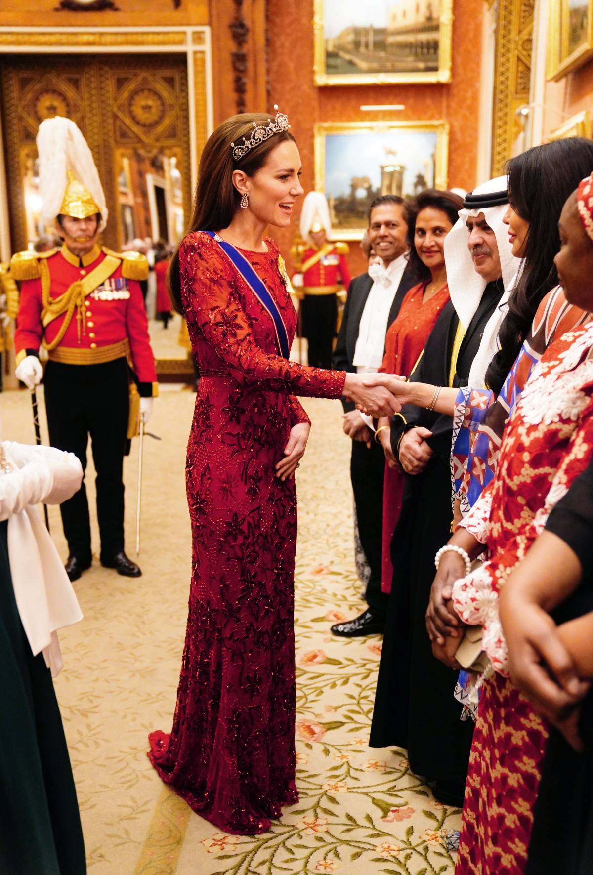 Księżna Kate na przyjęciu w pałacu Buckingham (Fot. Getty Images)