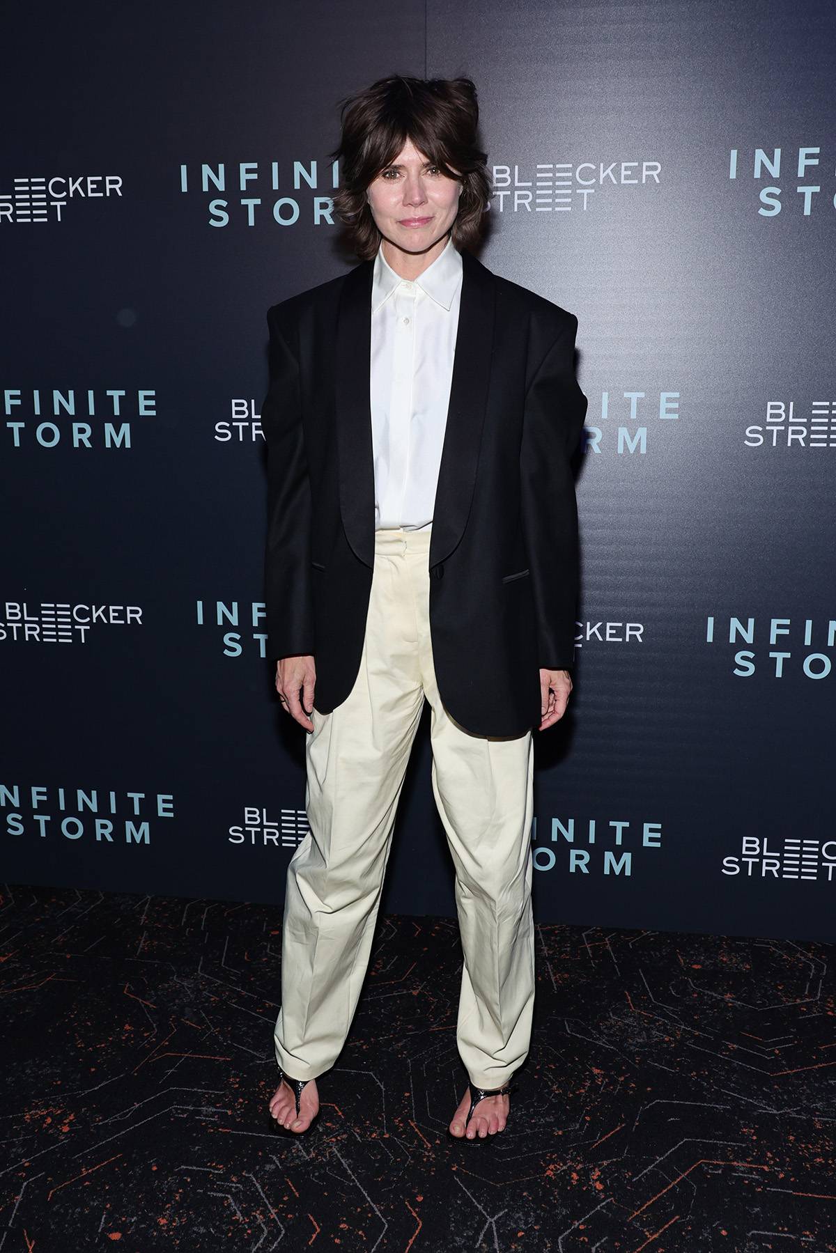 Małgorzata Szumowska na nowojorskiej premierze „Infinity Storm” w komplecie od Magdy Butrym.
Fot. Getty Images