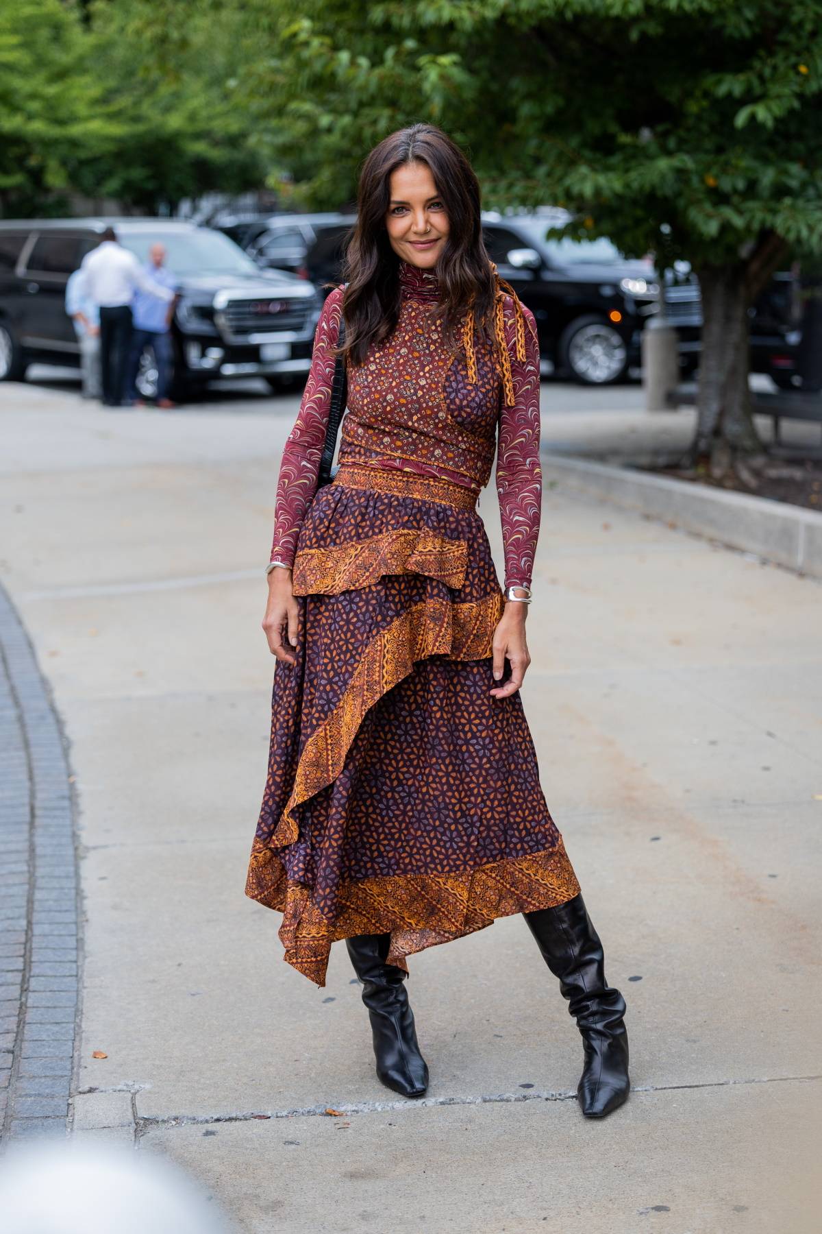 Katie Holmes w Nowym Jorku (Fot. Getty Images)