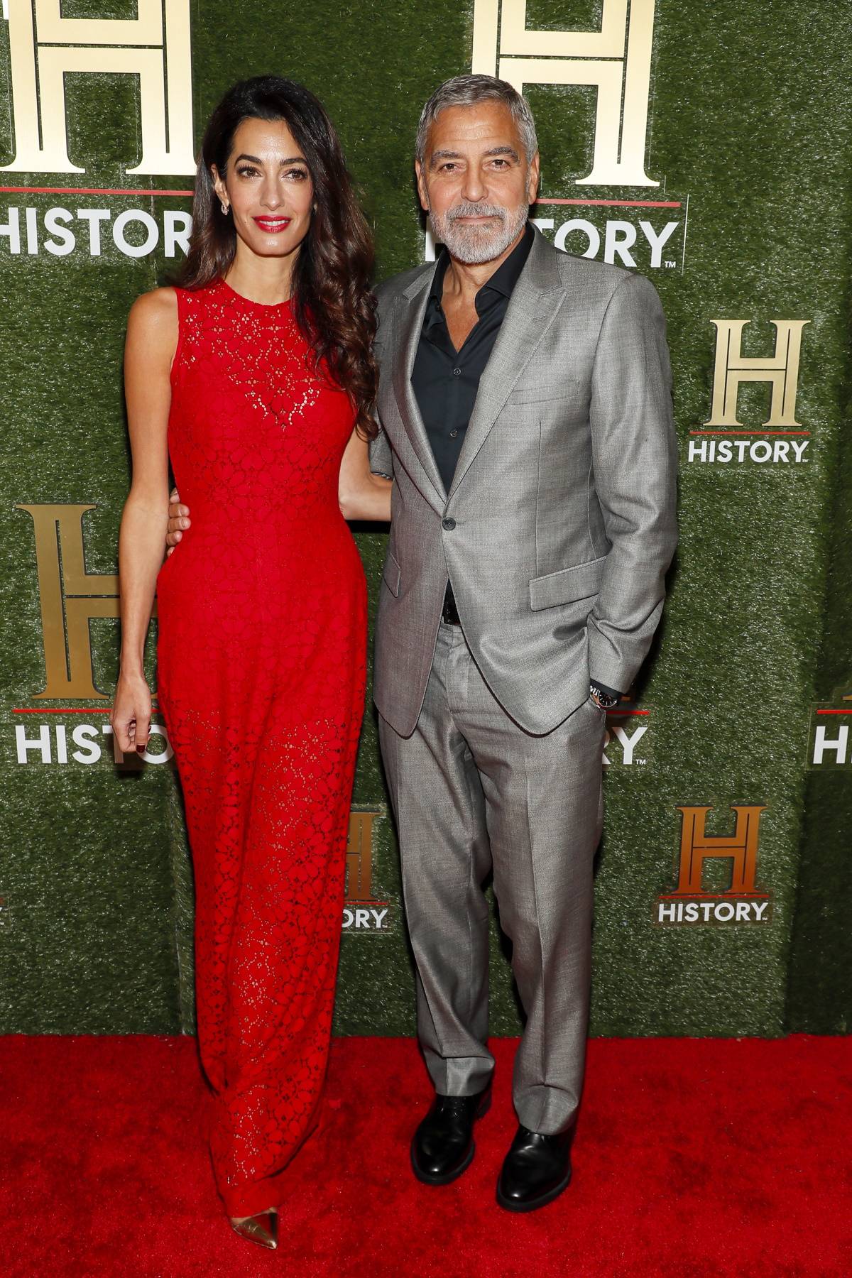Amal i George Clooney’owie podczas History Talks 2022 (Fot. Getty Images)