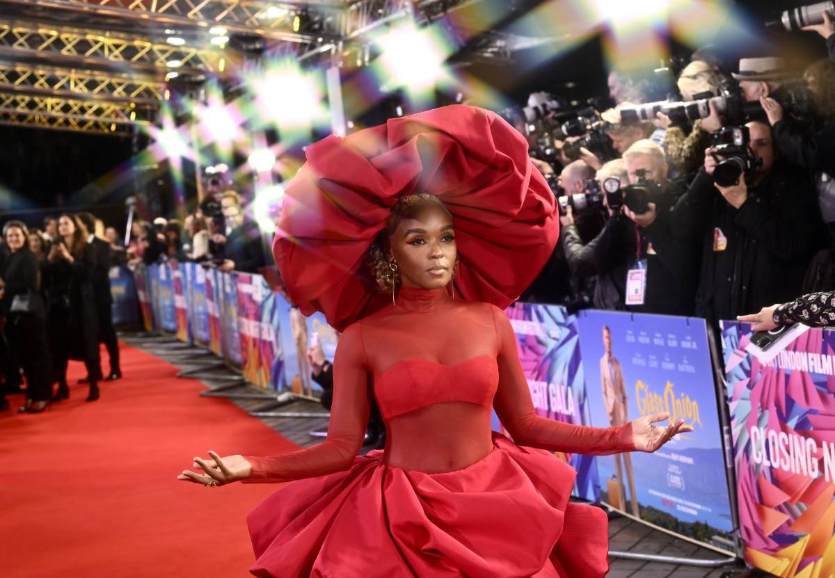 Janelle Monae na premierze „Na noże 2” w Londynie (Fot. Getty Images)