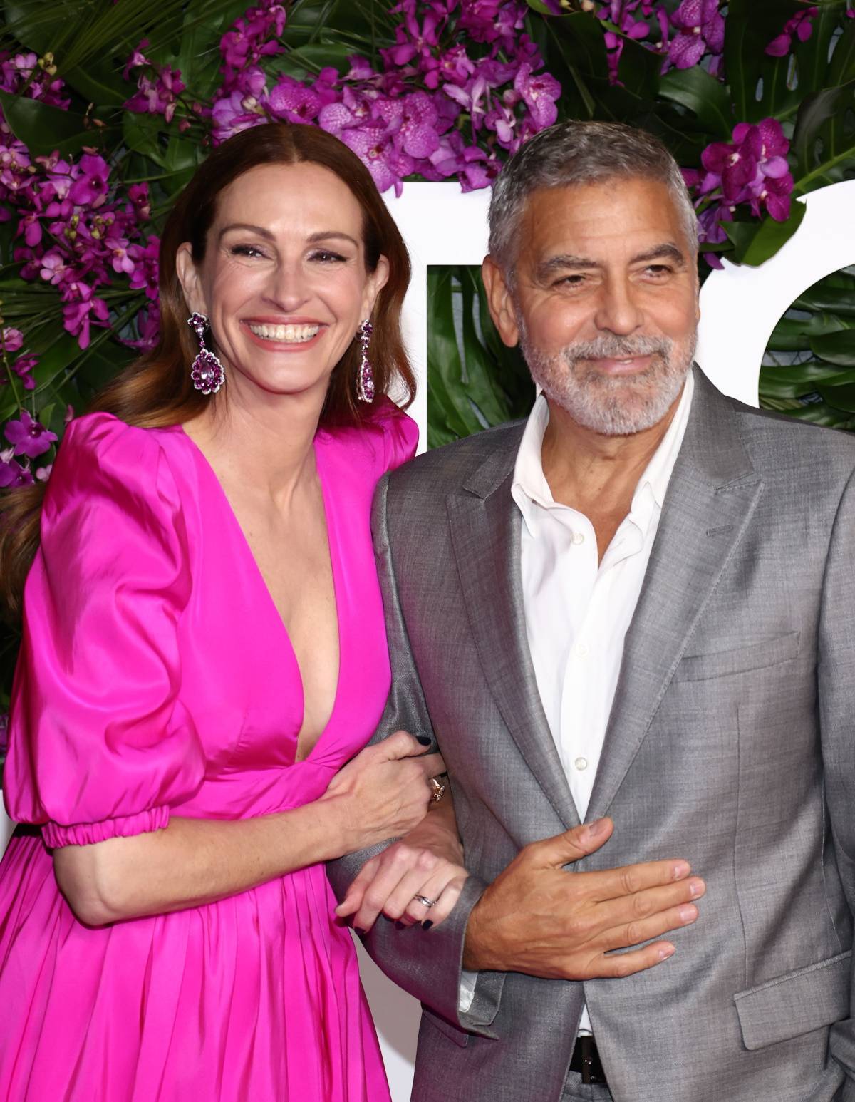 Julia Roberts i George Clooney na premierze filmu „Bilet do raju” w Los Angeles (Fot. Getty Images)