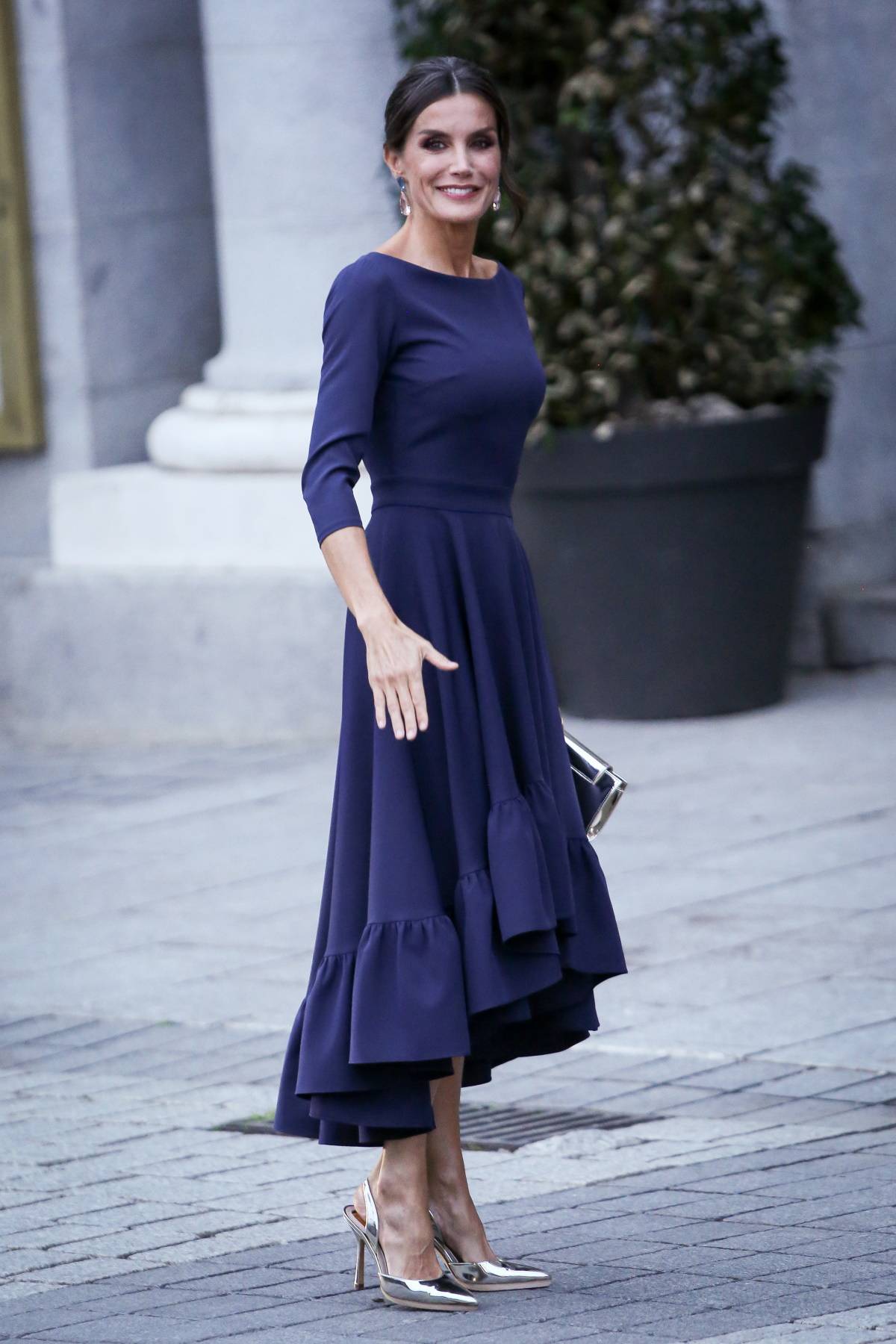 Królowa Letycja na inaugurację sezonu Teatro Real w Madrycie (Fot. Getty Images)