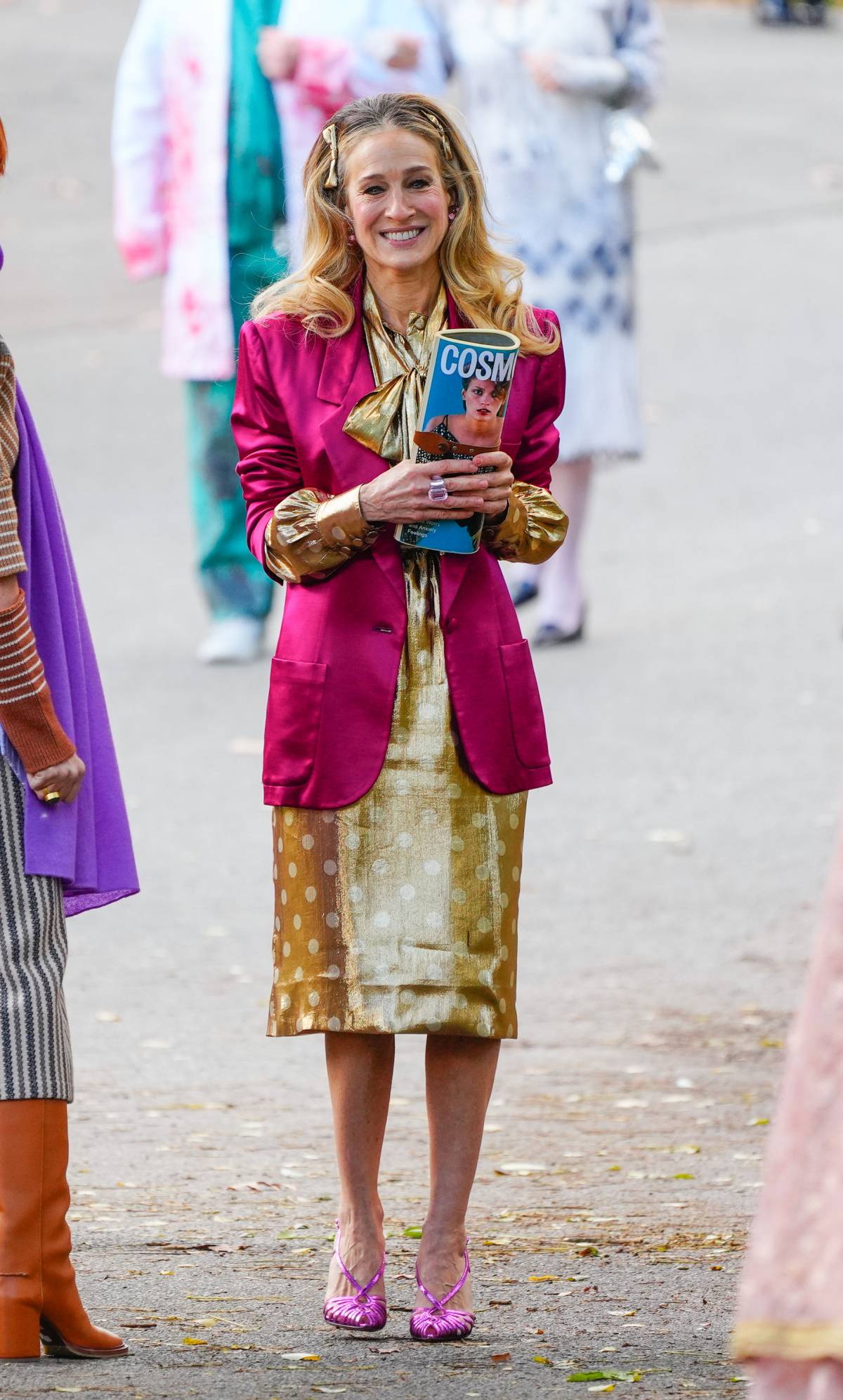 Sarah Jessica Parker na planie „I tak po prostu…” (Fot. Getty Images)