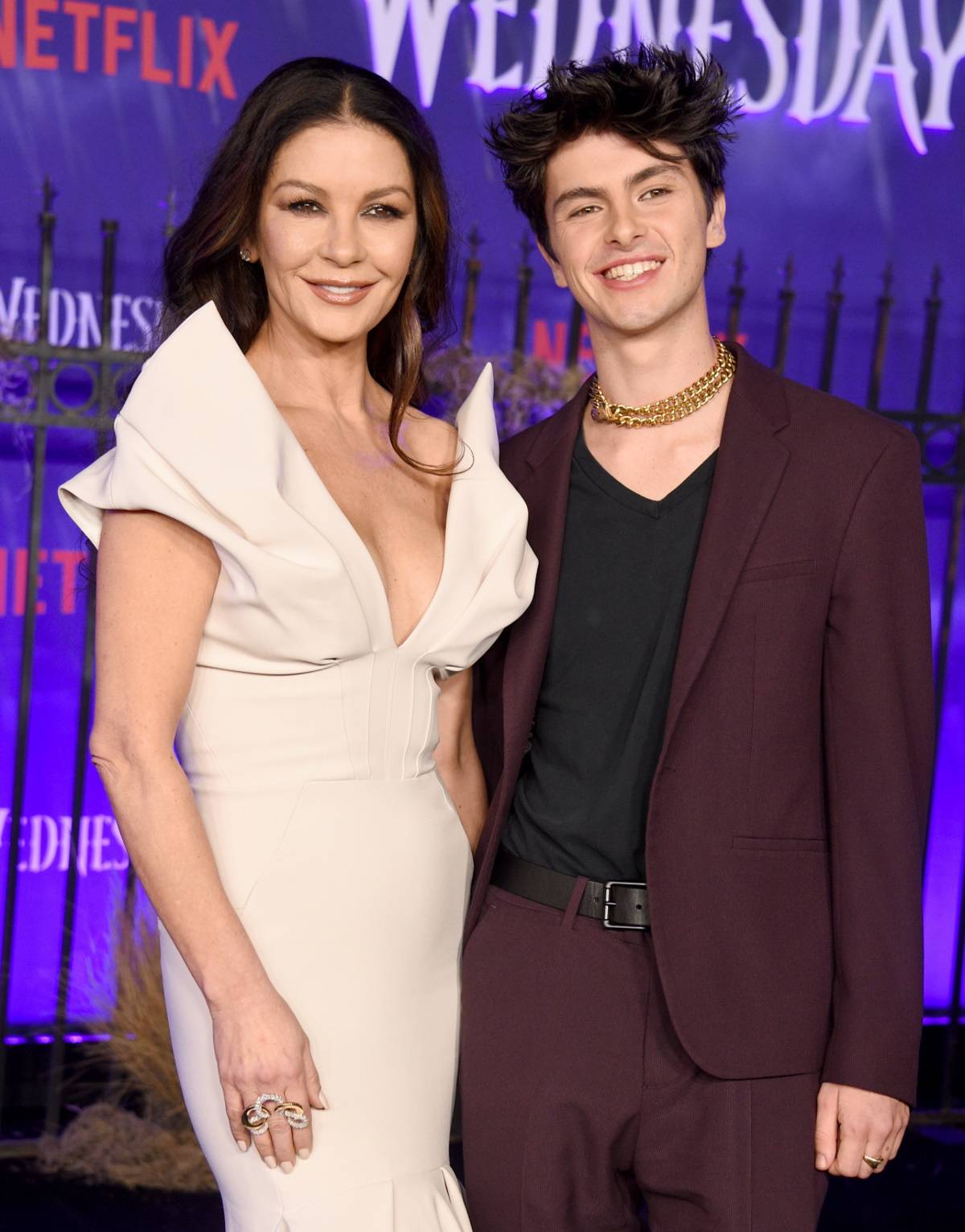 Catherine Zeta-Jones i Dylan Michael Douglas (Fot. Getty Images)