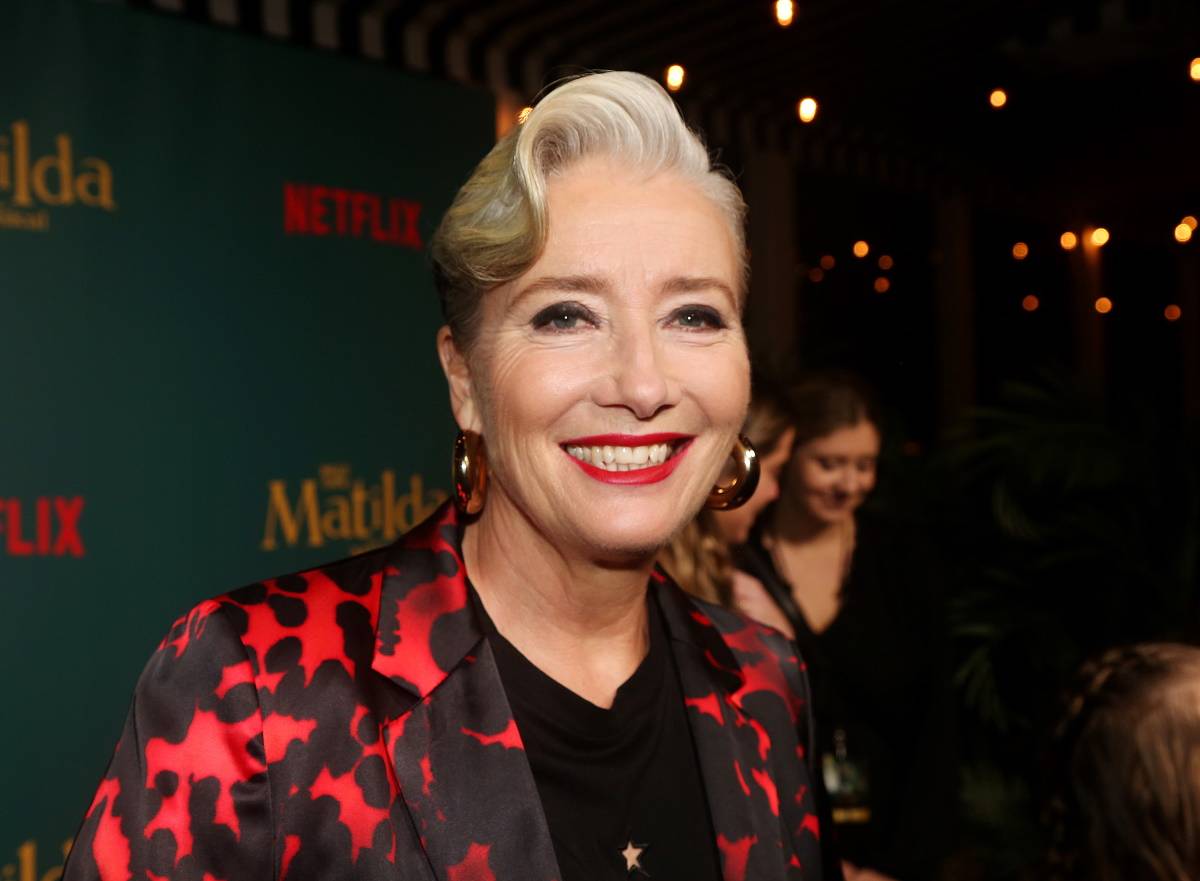 Emma Thompson na premierze filmu „Matylda: Musical” (Fot. Getty Images)