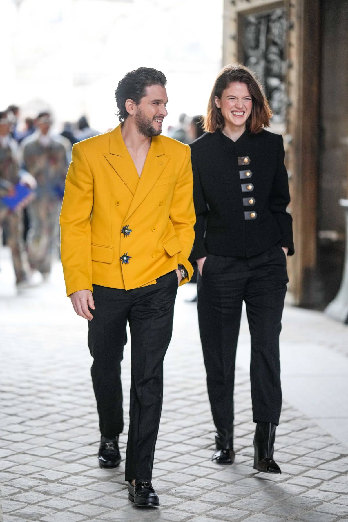 Kit Harington i Rose Leslie na pokazie Louis Vuitton (Fot. Getty Images)