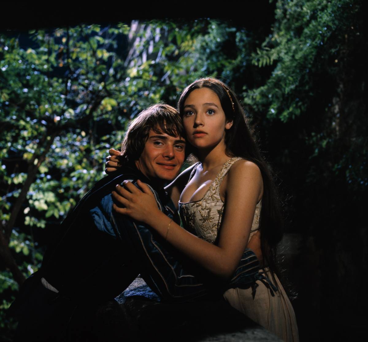 Olivia Hussey i Leonard Whiting na planie „Romeo i Julia” (Fot. Getty Images)