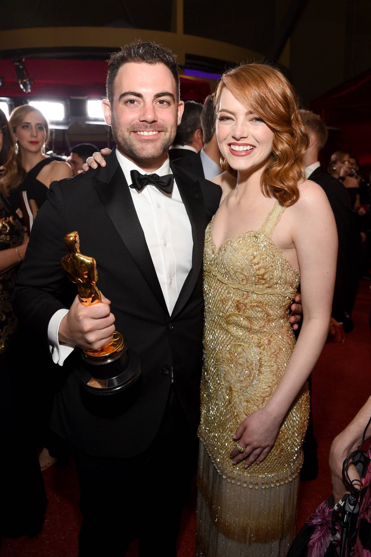 2.Emma Stone z bratem Spencerem, 2017 rok. (Fot. Getty Images)