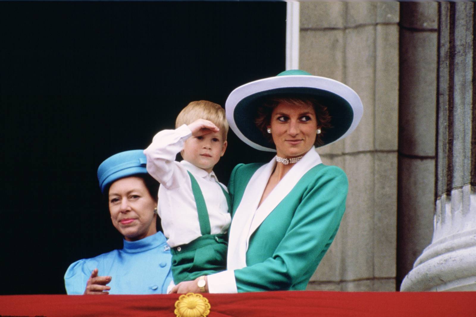 Księżna Diana podczas uroczystości Trooping of the colour w 1988 roku