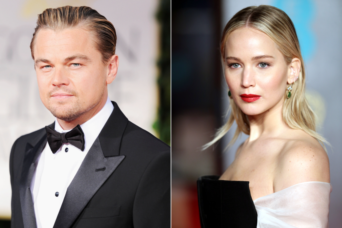Leonardo DiCaprio i Jennifer Lawrence (Fot. Getty Images)