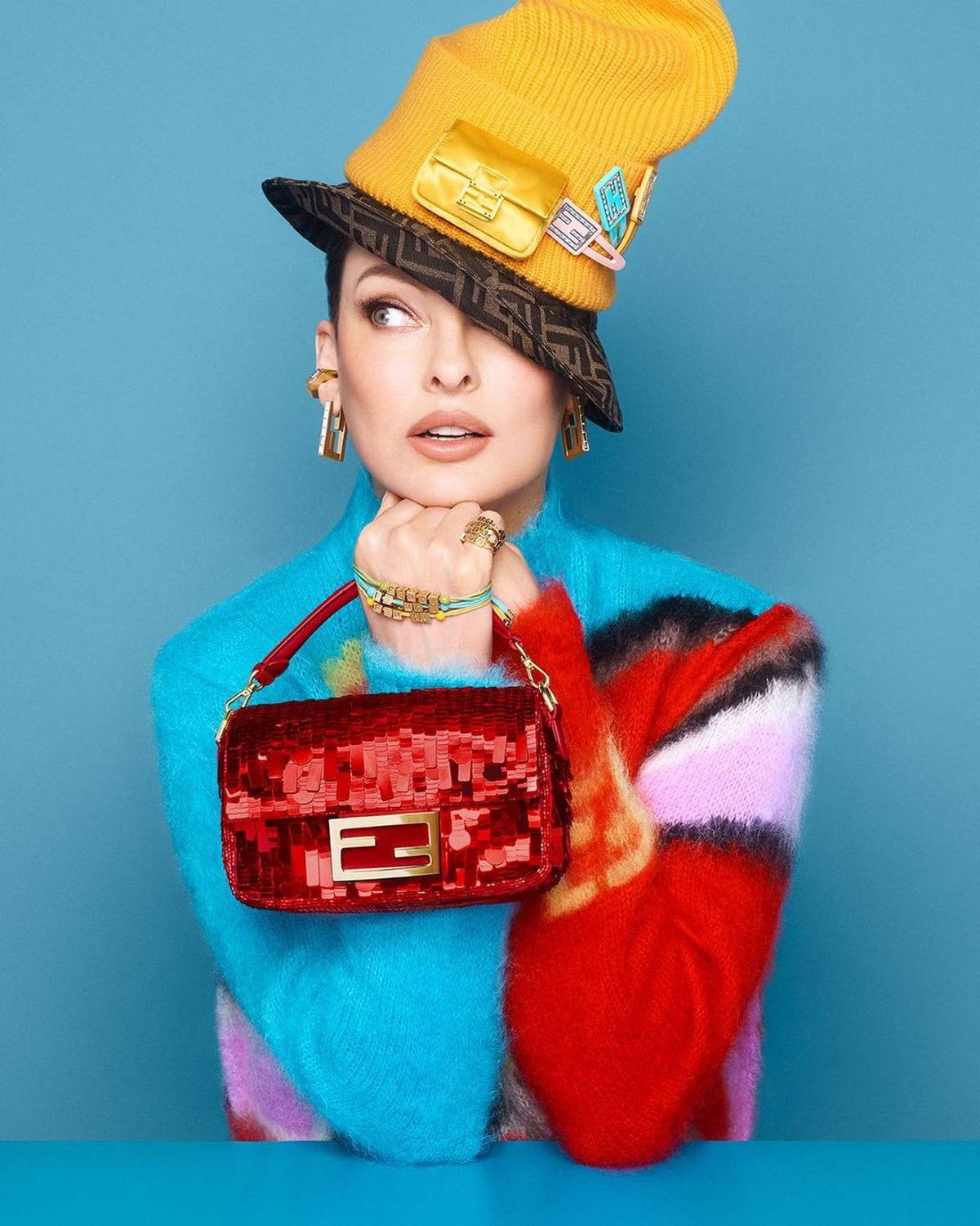 Linda Evangelista w kampanii Fendi (Fot. Meateriały prasowe, Instagram @fendi)