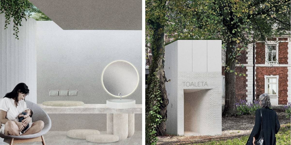 „Projekt Łazienki 2023”: Wyniki 25. edycji konkursu Geberit. Minimalistyczna i prosta pod względem architektonicznym praca Pauli Rydel została doceniona za odważne i progresywne rozwiązania.