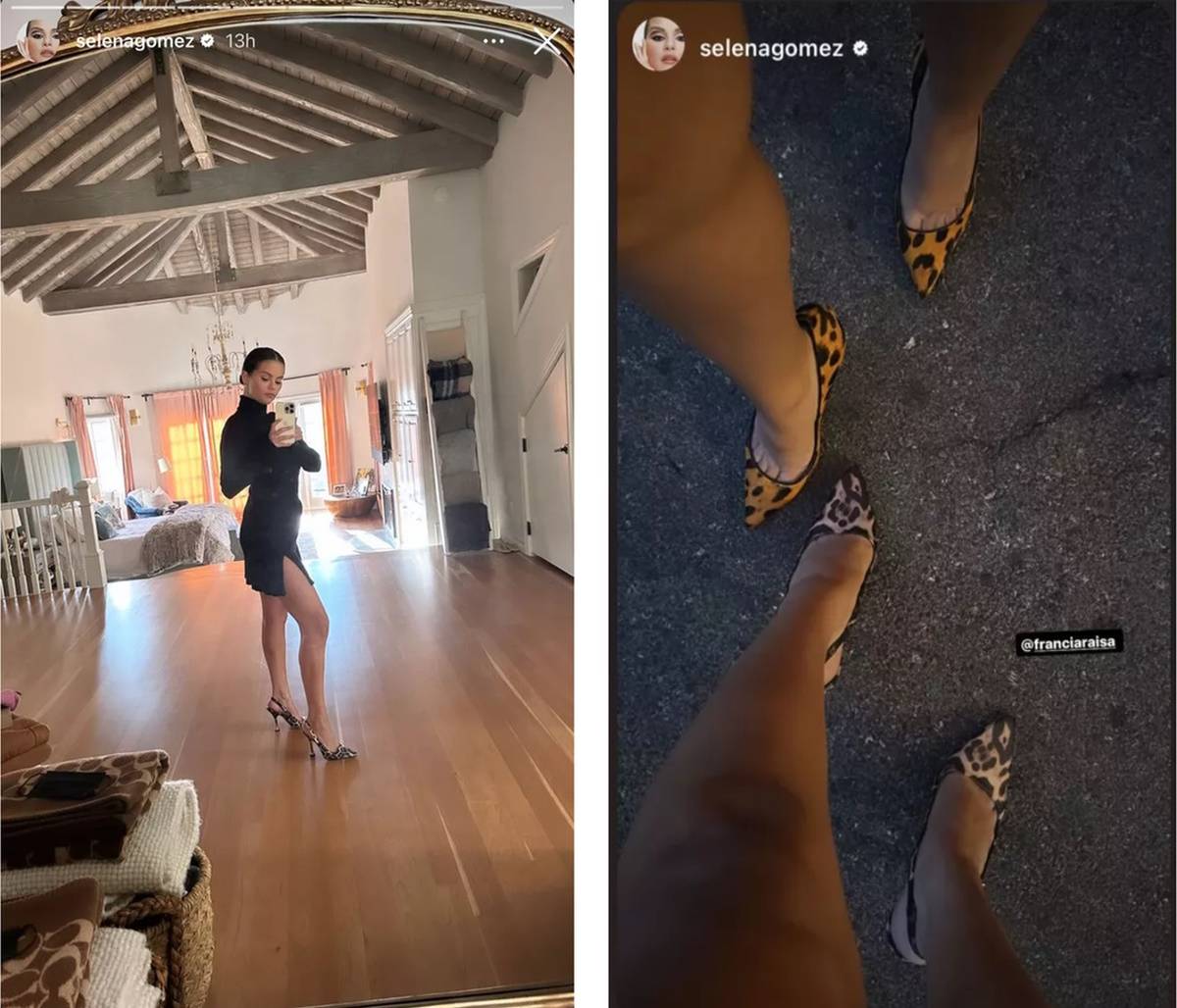Selena Gomez i Francia Raísa w szpilkach w panterkę. Selena Gomez i Francia Raísa zdementowały plotki o konflikcie, publikując wspólne zdjęcia. Przyjaciółki wybrały na tę okazję szpilki z motywem panterki.