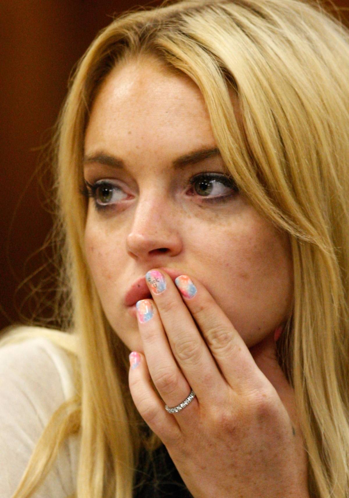 Stylizacje gwiazd w sądzie: Lindsay Lohan.
