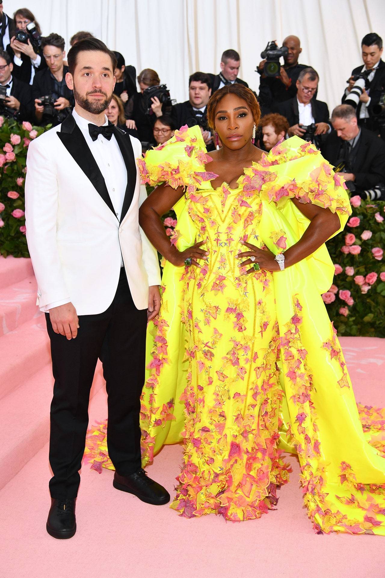 Nowy Jork: Serena Williams i Alexis Ohanian na gali Met, 2019 r. (Fot. Dimitrios Kambouris/Getty Images dla The Met Museum/Vogue)