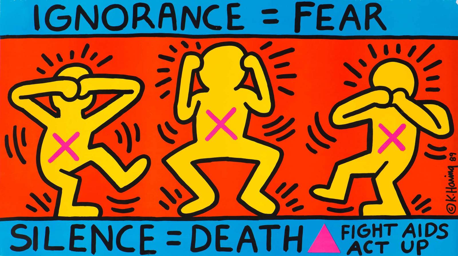 „Ignorance = Fear”, Keith Haring, 1989 (Fot. Collection Noirmontartproduction, Paryż)