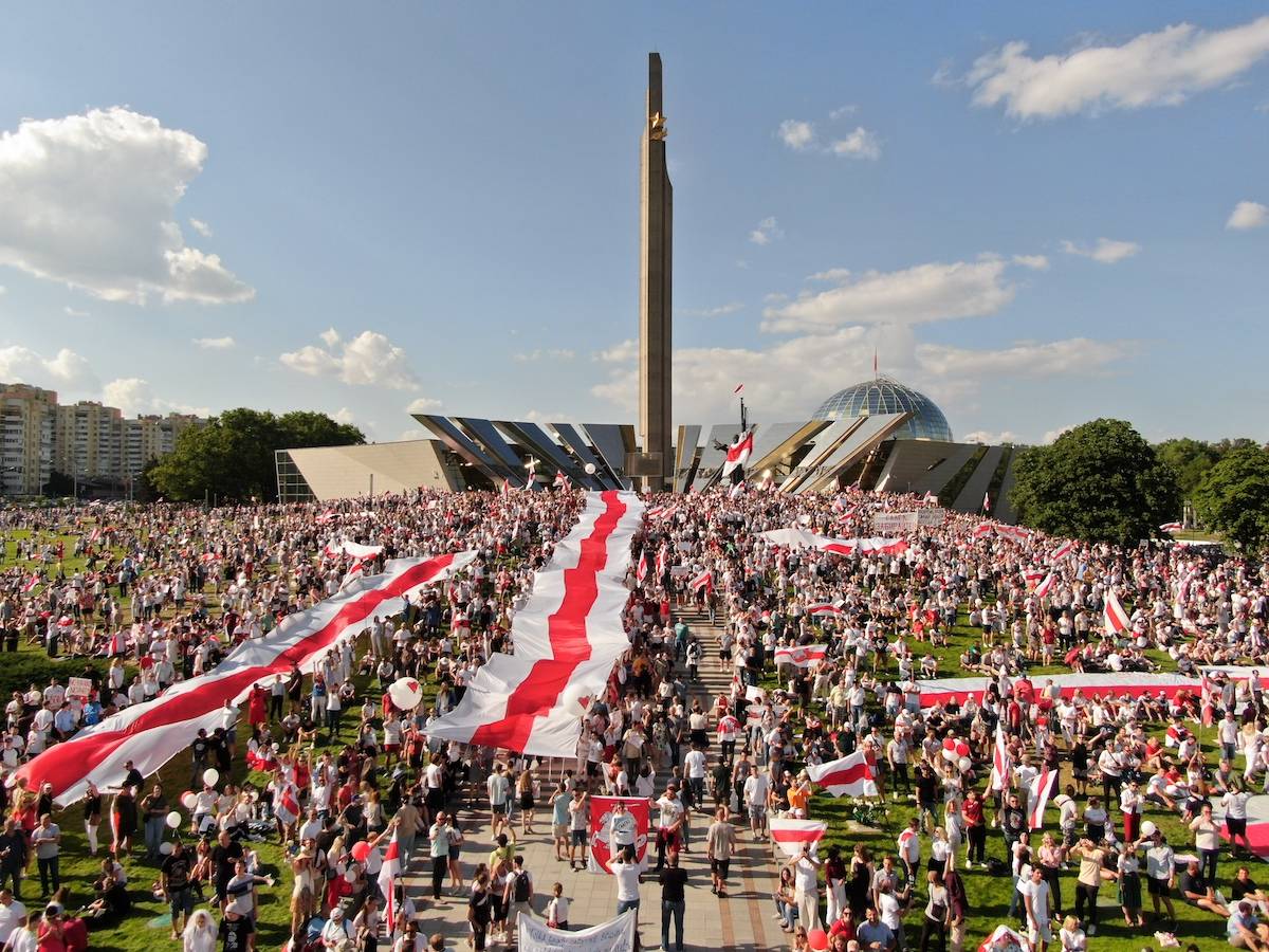 Protesty w Mińsku (Fot. Getty Images)