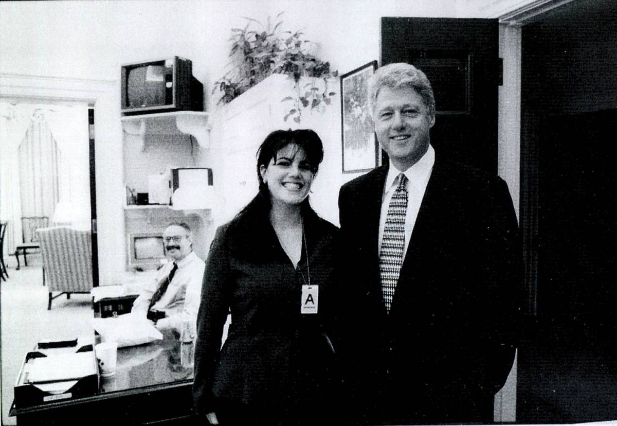 Monica Levinsky i Bill Clinton, (Fot. Getty Images)