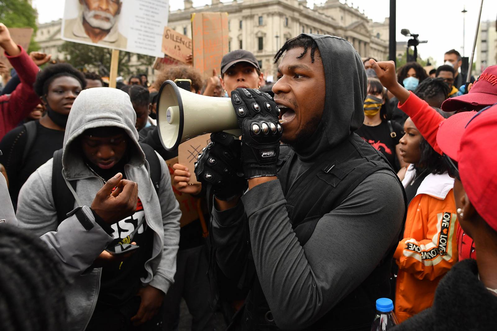 John Boyega podczas londyńskiego protestu (Fot. Justin Setterfield/Getty Images)