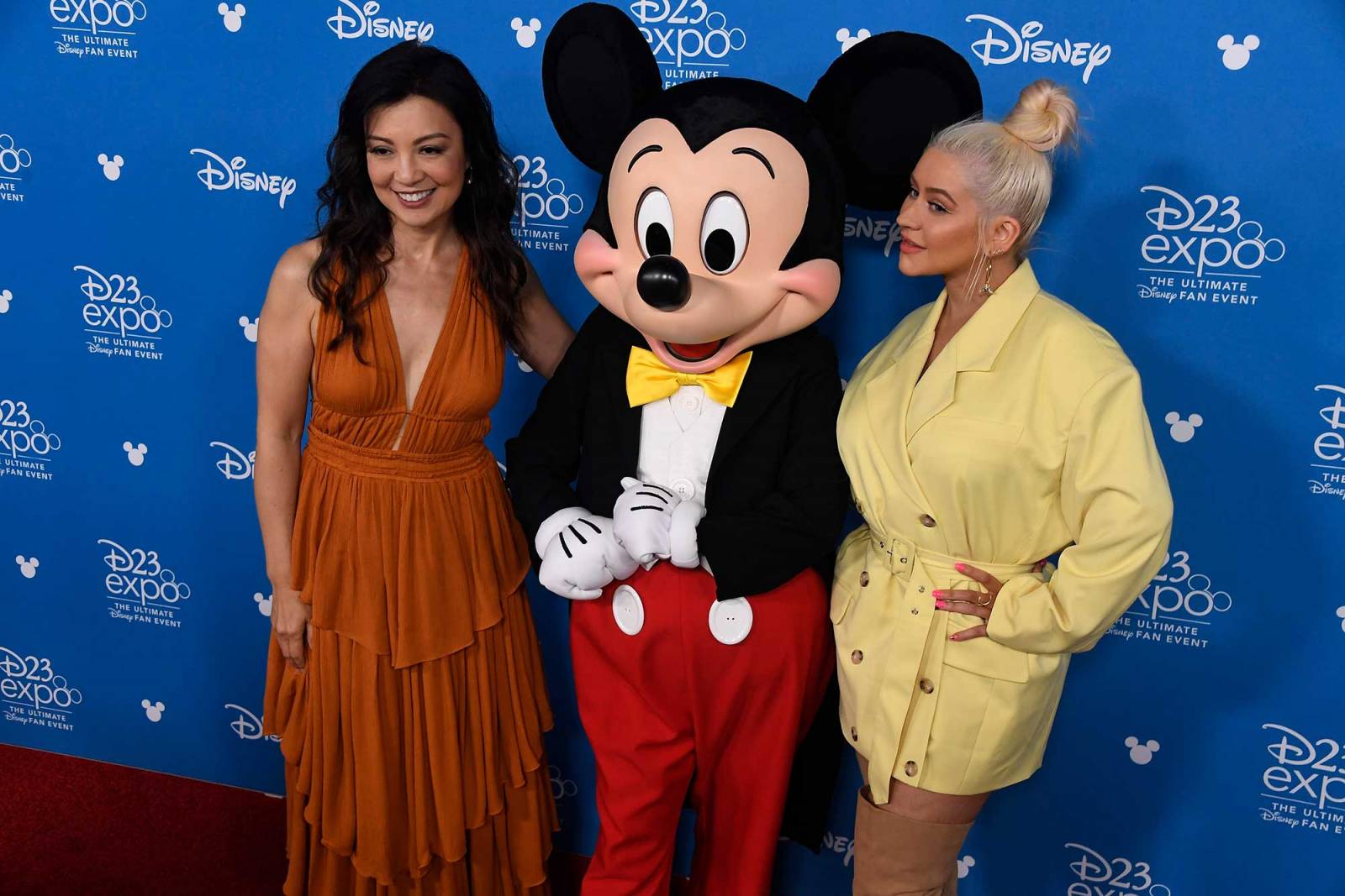 Ming-Na Wen i Christina Aguilera  na imprezie „D23 Disney Legends” w Anaheim (Fot. Getty Images)