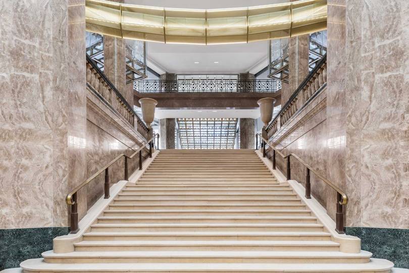 The interior of the new Galeries Lafayette on the Champs-Elysées, remodelled by starchitect Bart Ingels. Credit: DELFINO SISTO LEGNANI AND MARCO CAPPELLETTI