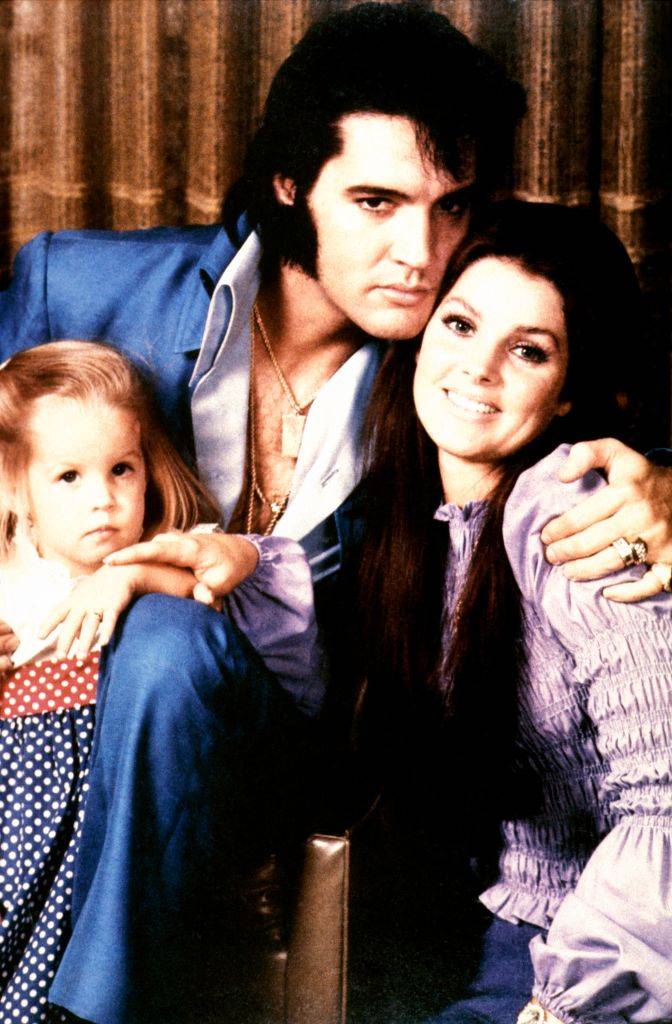 Lisa Marie Presley z rodzicami (Fot. Getty Images)