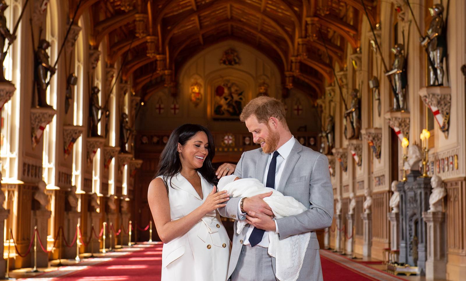 Książę i księżna Sussex z synem Archiem (Fot. Getty Images)