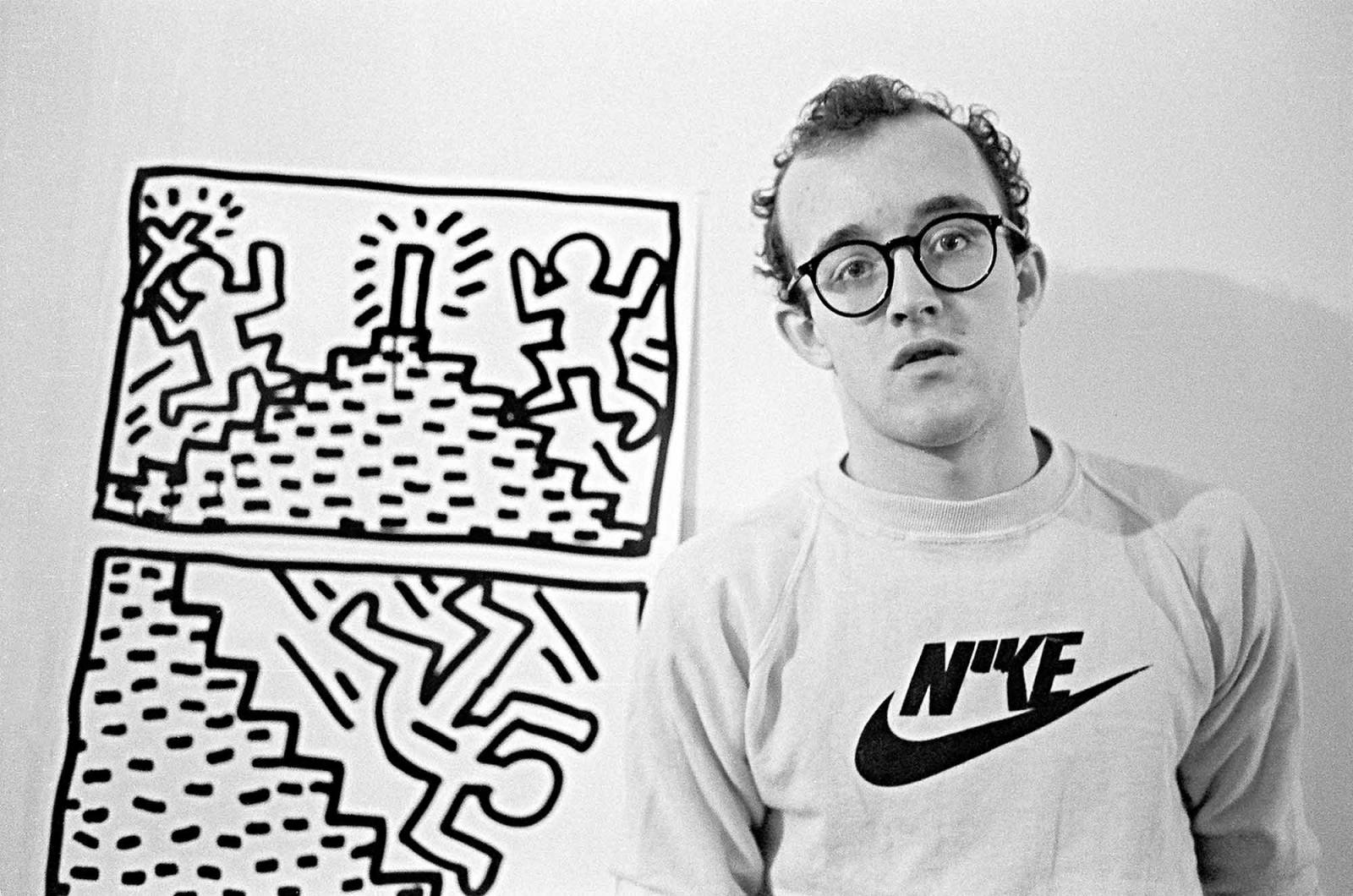Keith Haring,  styczeń 1982 (Fot. © Joseph Szkodzinski 2018)