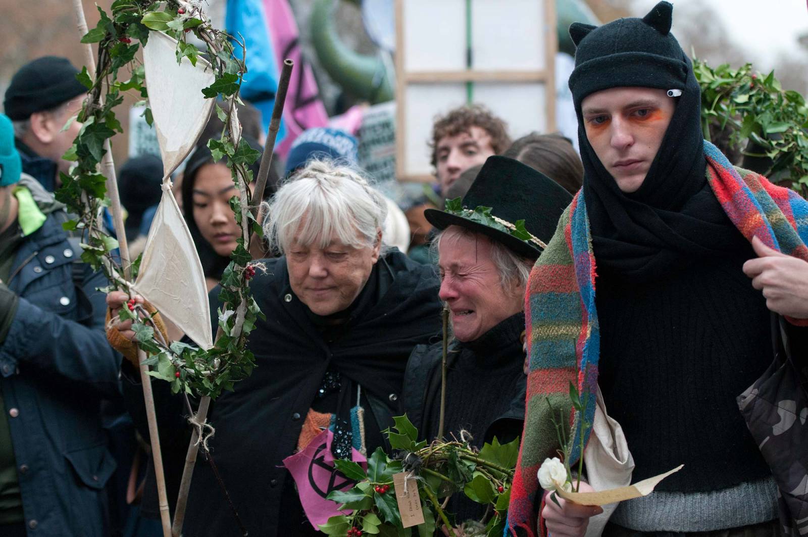 Protest w Londynie, listopad 2019 (Fot. Getty Images)