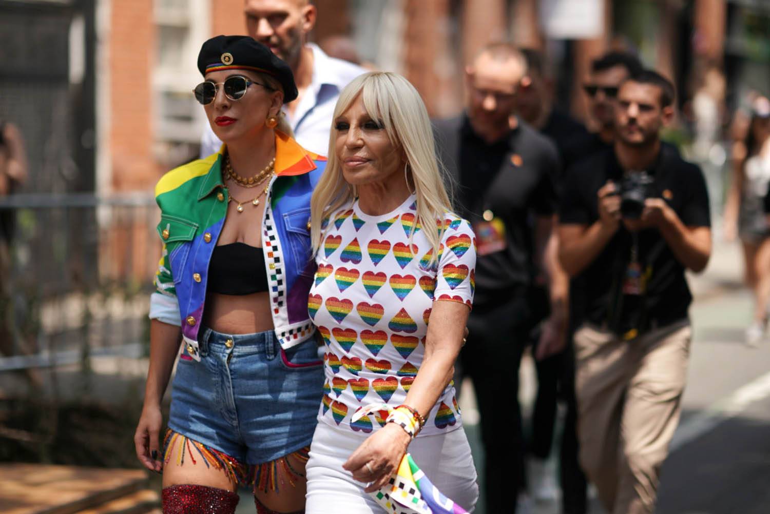 Lady Gaga i Donatella Versace podczas Pride Live w 2019 roku (Fot. Getty Images)