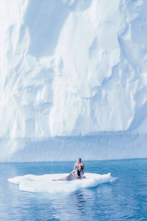 DISKO BAY (Grenlandia), 1987.
Anna Bayle i Tom Lust w strojach projektu Muglera