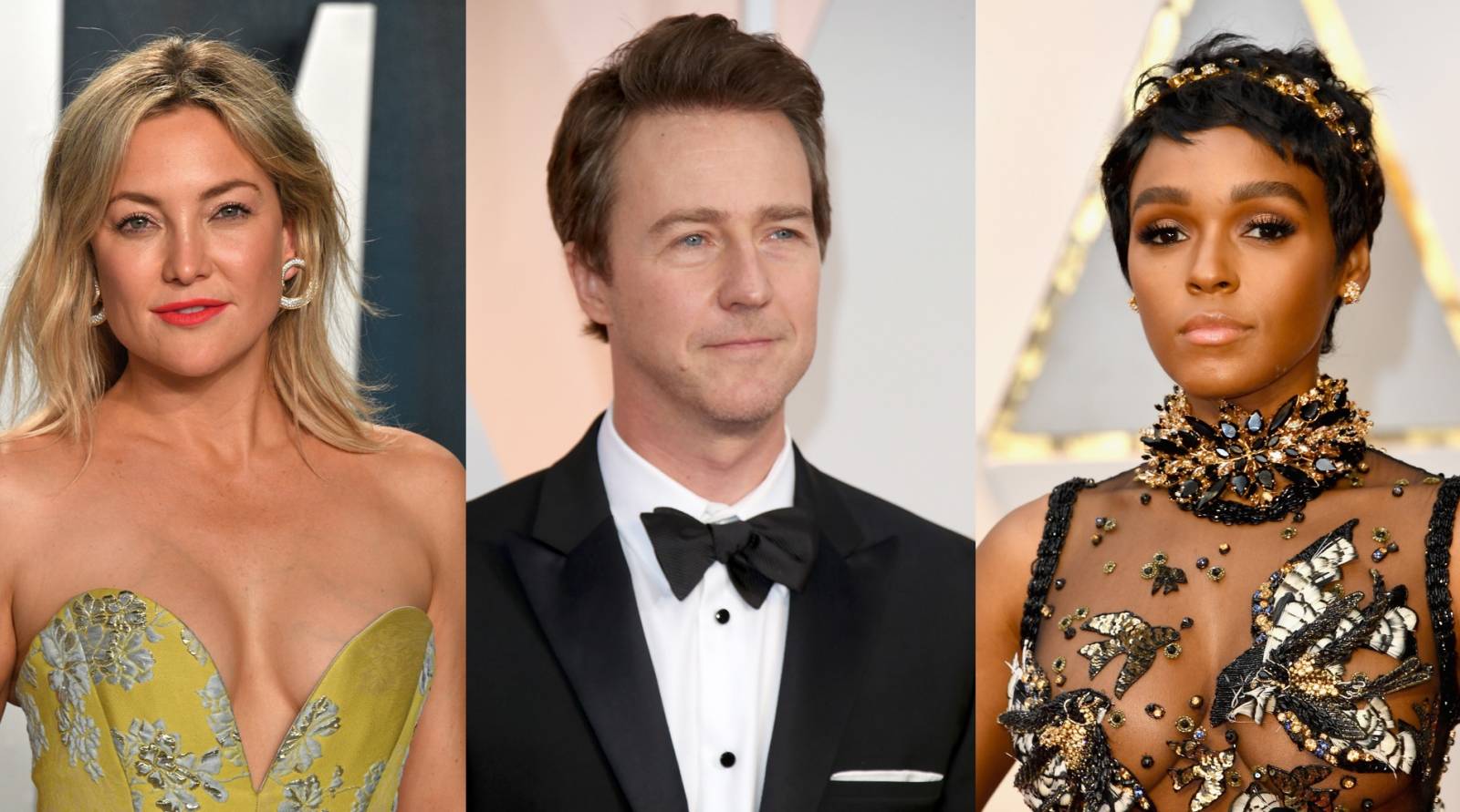 Kate Hudson, Edward Norton, Janelle Monae /(Fot. Getty Images)